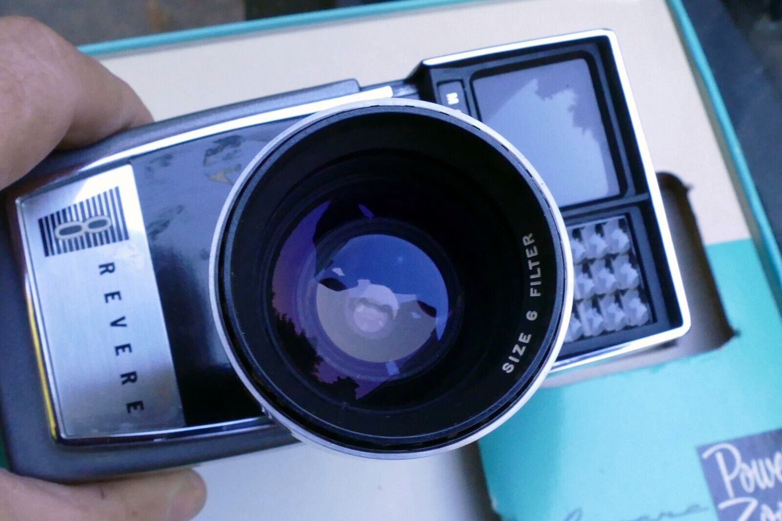 Revere 8 Eye-Matic 8mm Spool Model 143 Power Zoom w/ f1.8 Raptar Lens - AS IS