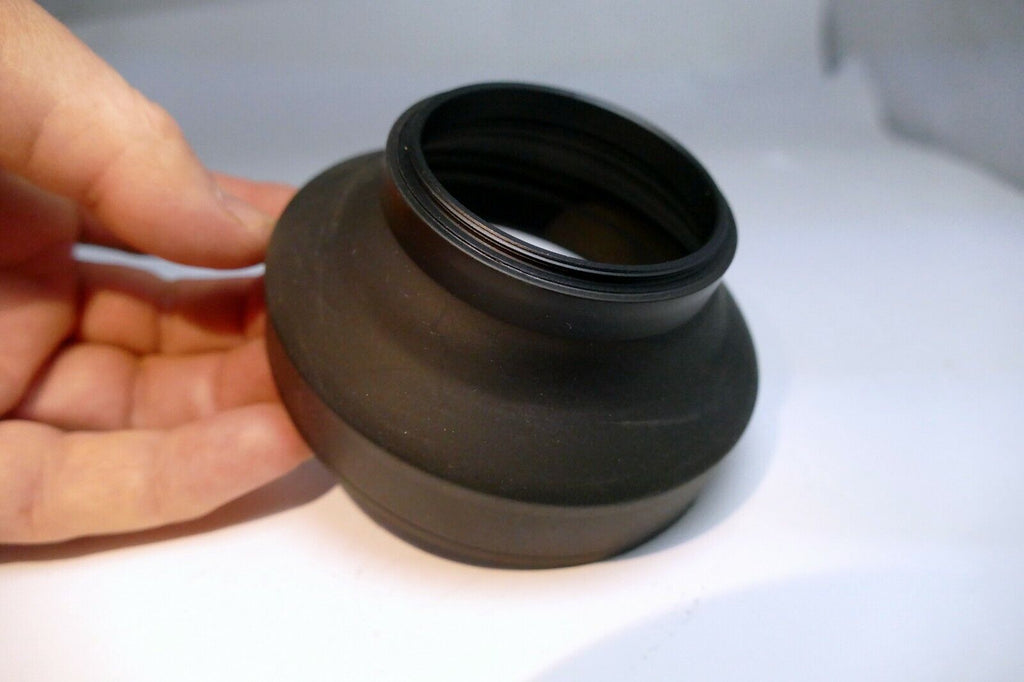 55mm rubber lens hood shade 3-way telephoto and wide angle 28-135mm