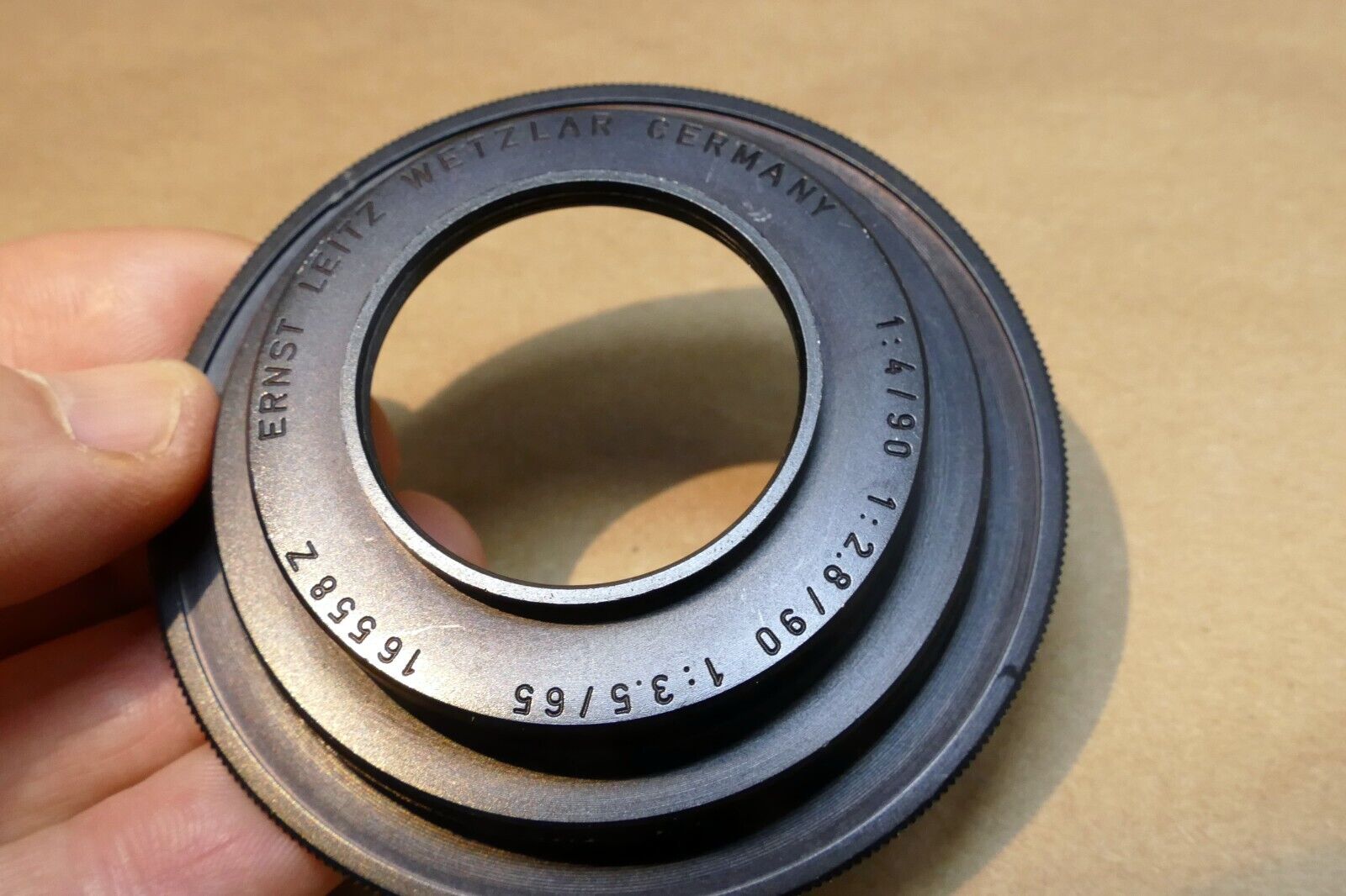 LEICA LEITZ 16558Z ADAPTER RING FOR LEICA BELLOWS 1/I & BELLOWS M 65MM/90/MM