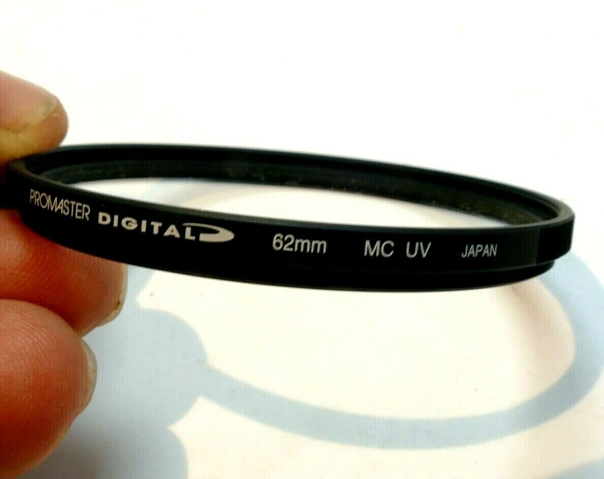 Promaster UV MC 62mm Lens Filter made Japan Digital with rubberized ribbed rim