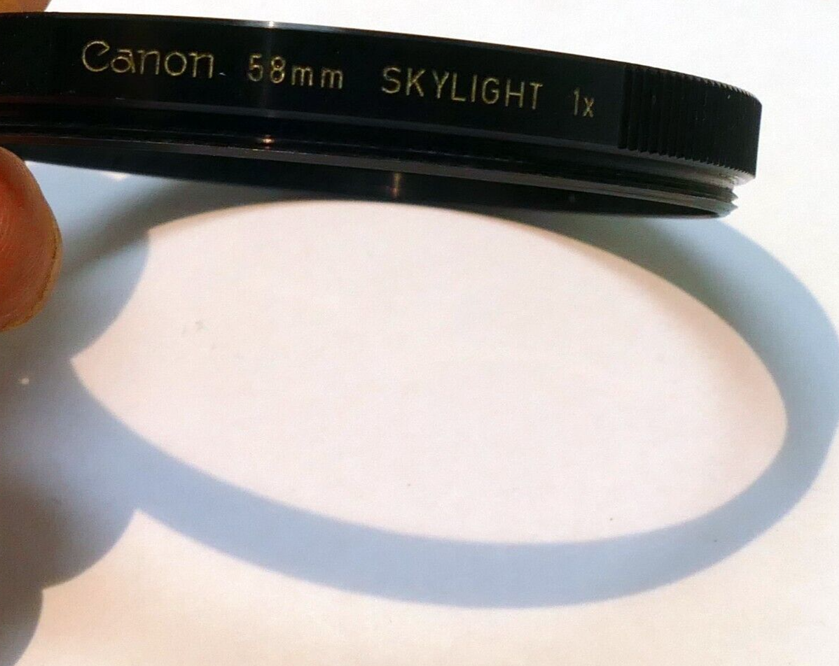 Canon 58mm skylight 1A 1-A sky1X  filter , made in Japan - OEM, genuine