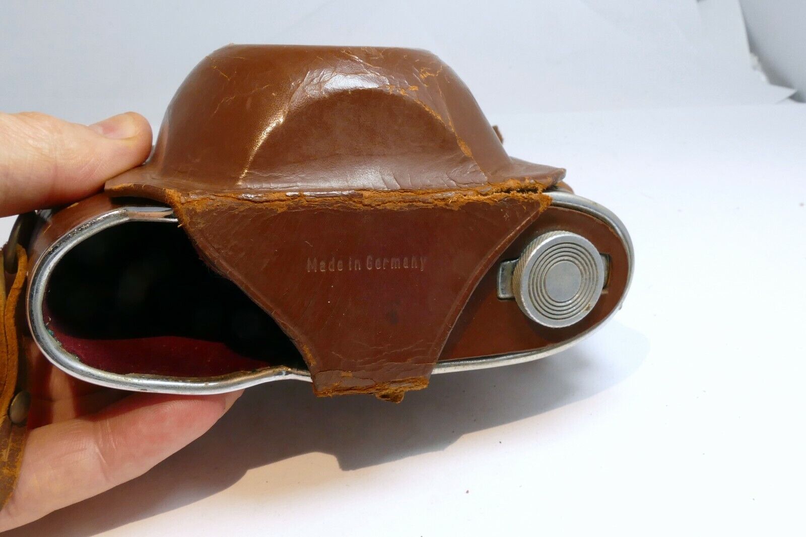 Case for Retinette Kodak  camera  vintage leather brown