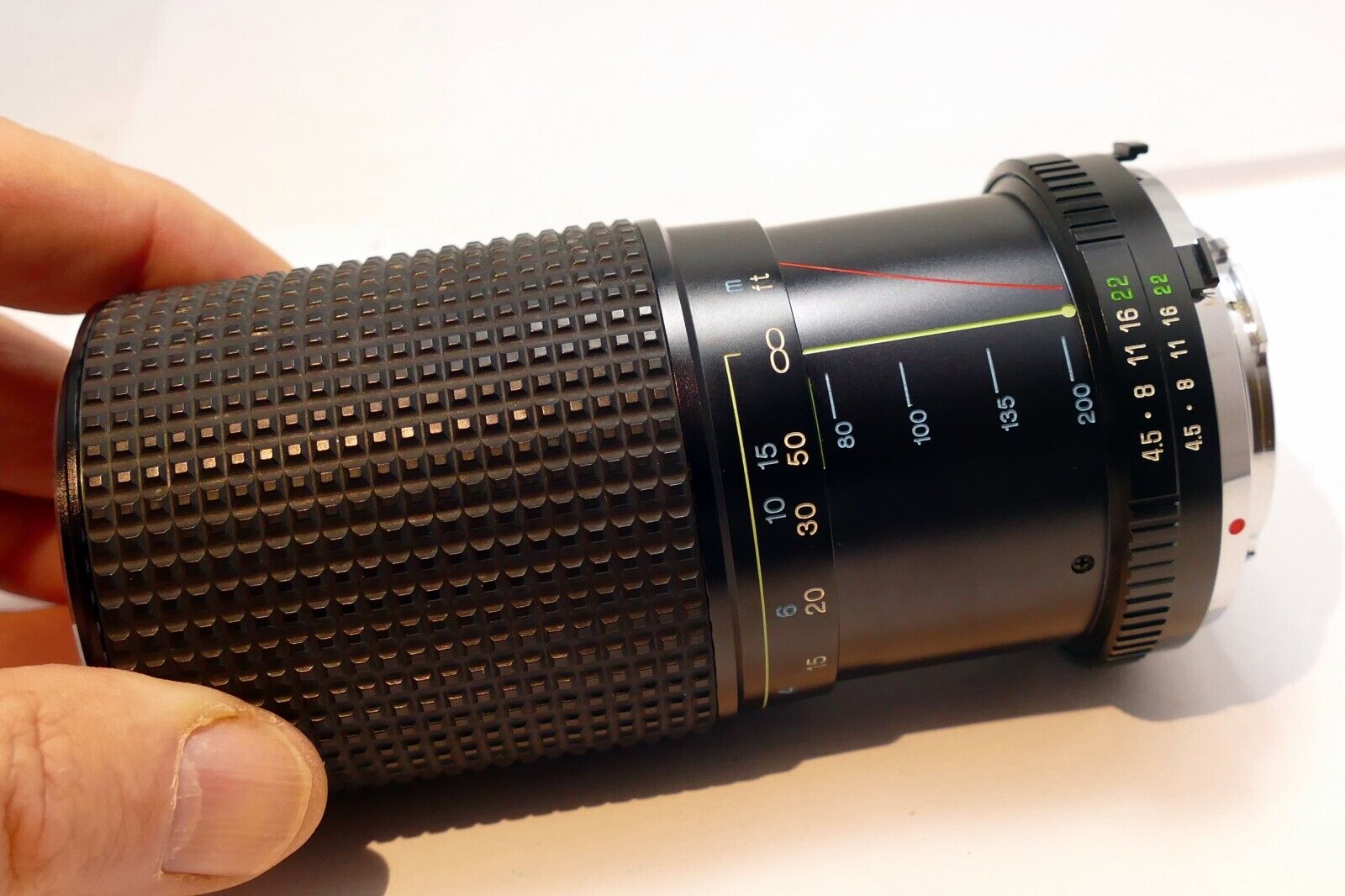 RMC Tokina 80-200mm f4.5 manual focus Lens for Minolta MD mount (w/ light haze)