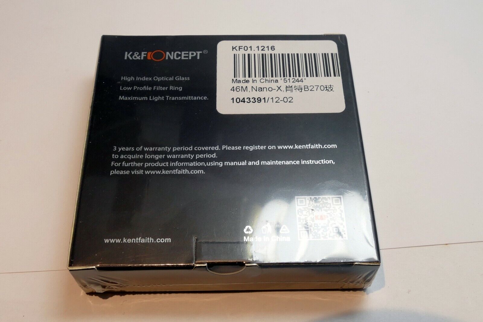 46mm K&F Nano X CP-L Lens Filter Circular Polarizer new (fits TLR 80mm)