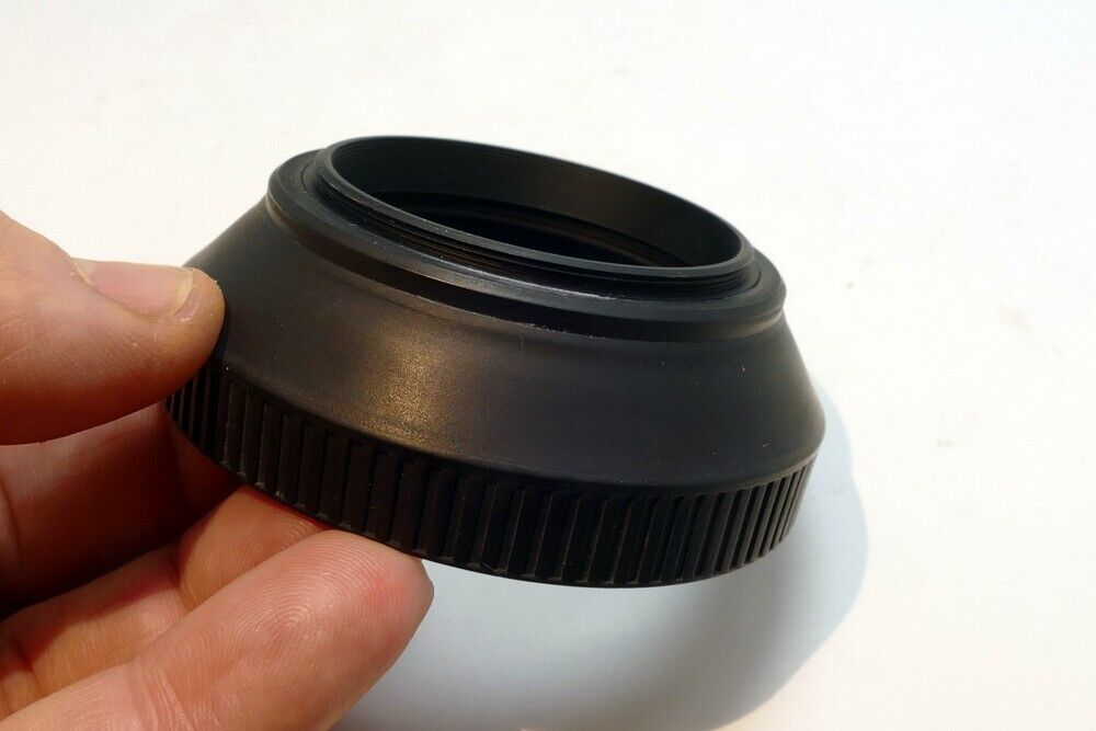 49mm Rubber Lens Hood Shade vintage double threaded for 50mm f1 f1.7 lenses