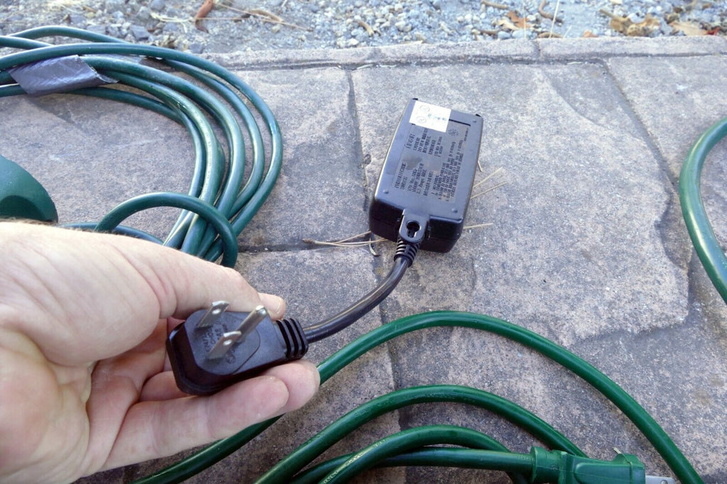 Outdoor Power Strip Stake Timer (Remote Control)  10ft Extension Cord - LOT PACK