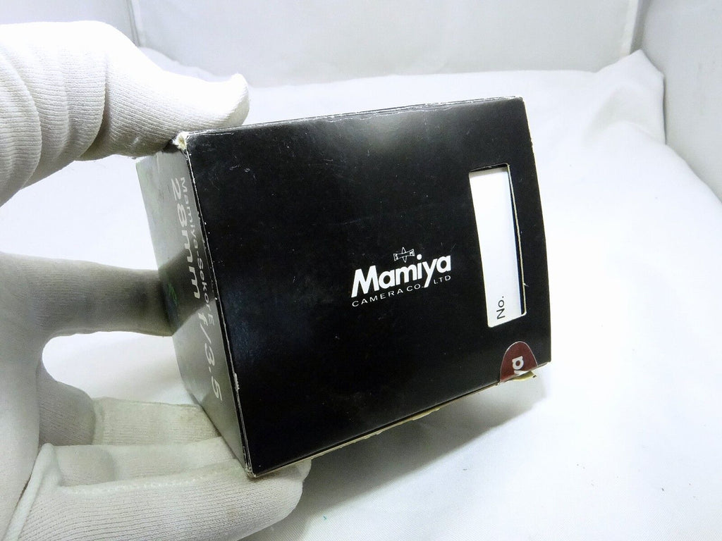 Empty box for Mamiya Sekor 28mm f3.5 E ZE with foam Lens
