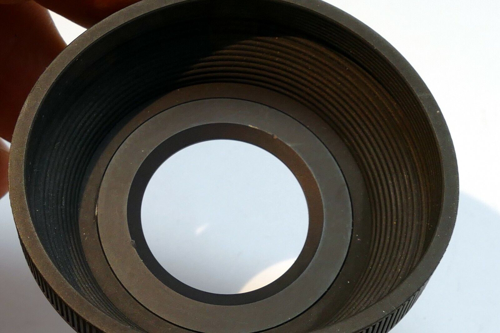 33mm Collapsible Rubber Lens Hood vintage  female threaded