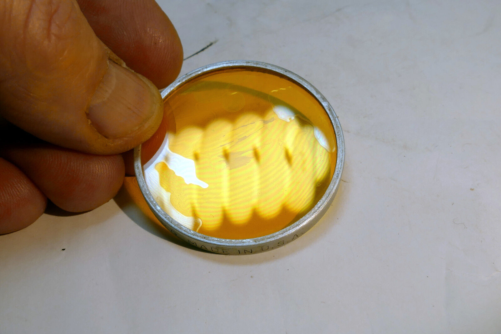 Kodak Wratten Yellow 2 Filter series 6 VI Drop in type - coating separation