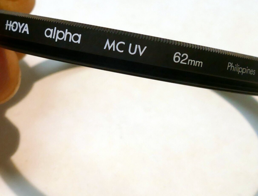 HOYA Alpha mc UV 62mm Filter   made in Philippines