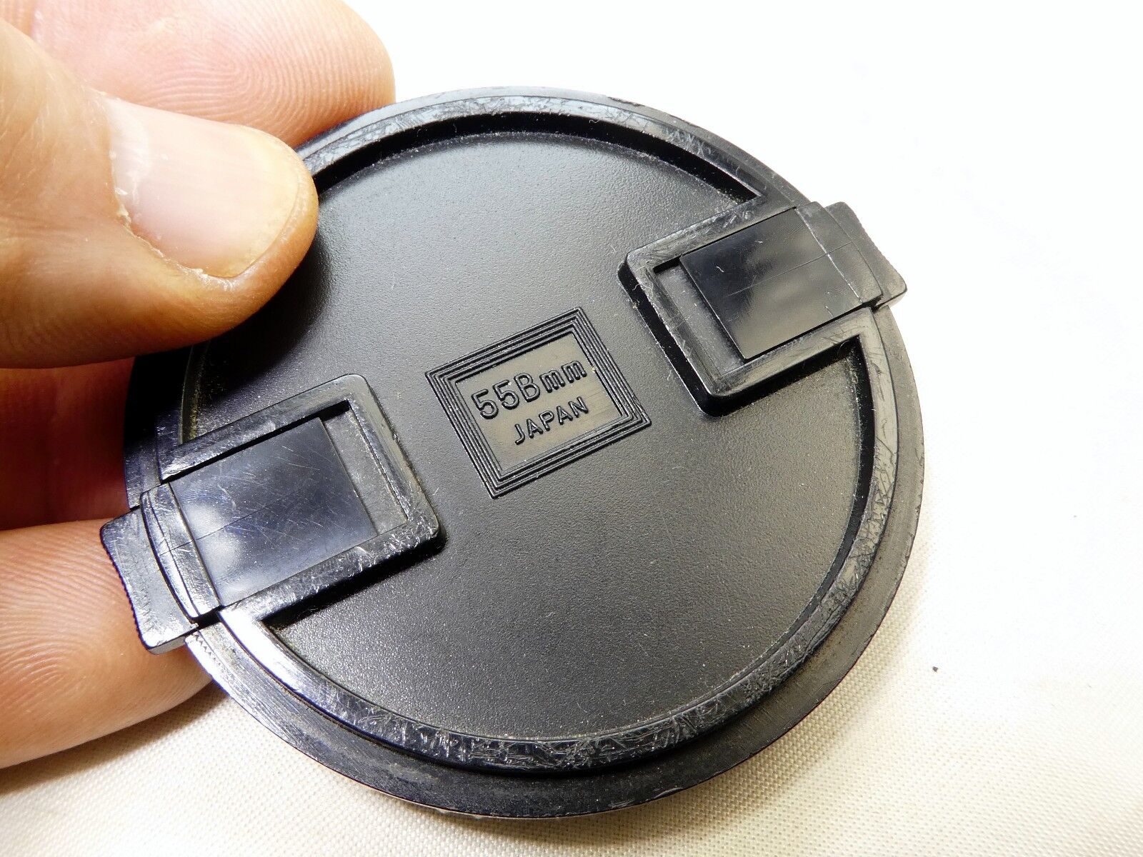 55mm Lens Front Cap Black Plastic  Black made in Japan