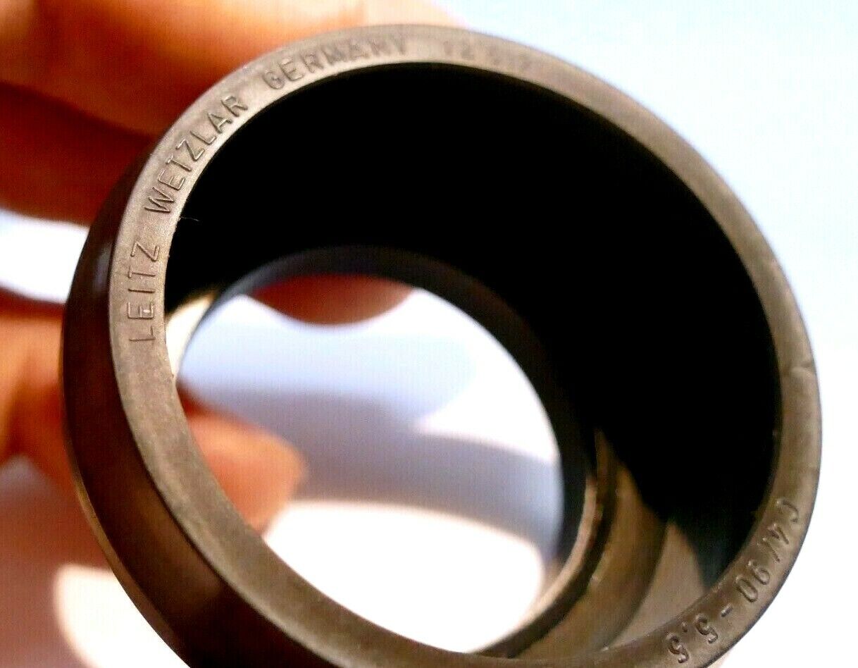 LEICA LEITZ COLLAPSIBLE RUBBER LENS HOOD SHADE 12517 FOR 90MM F4 series 5.5