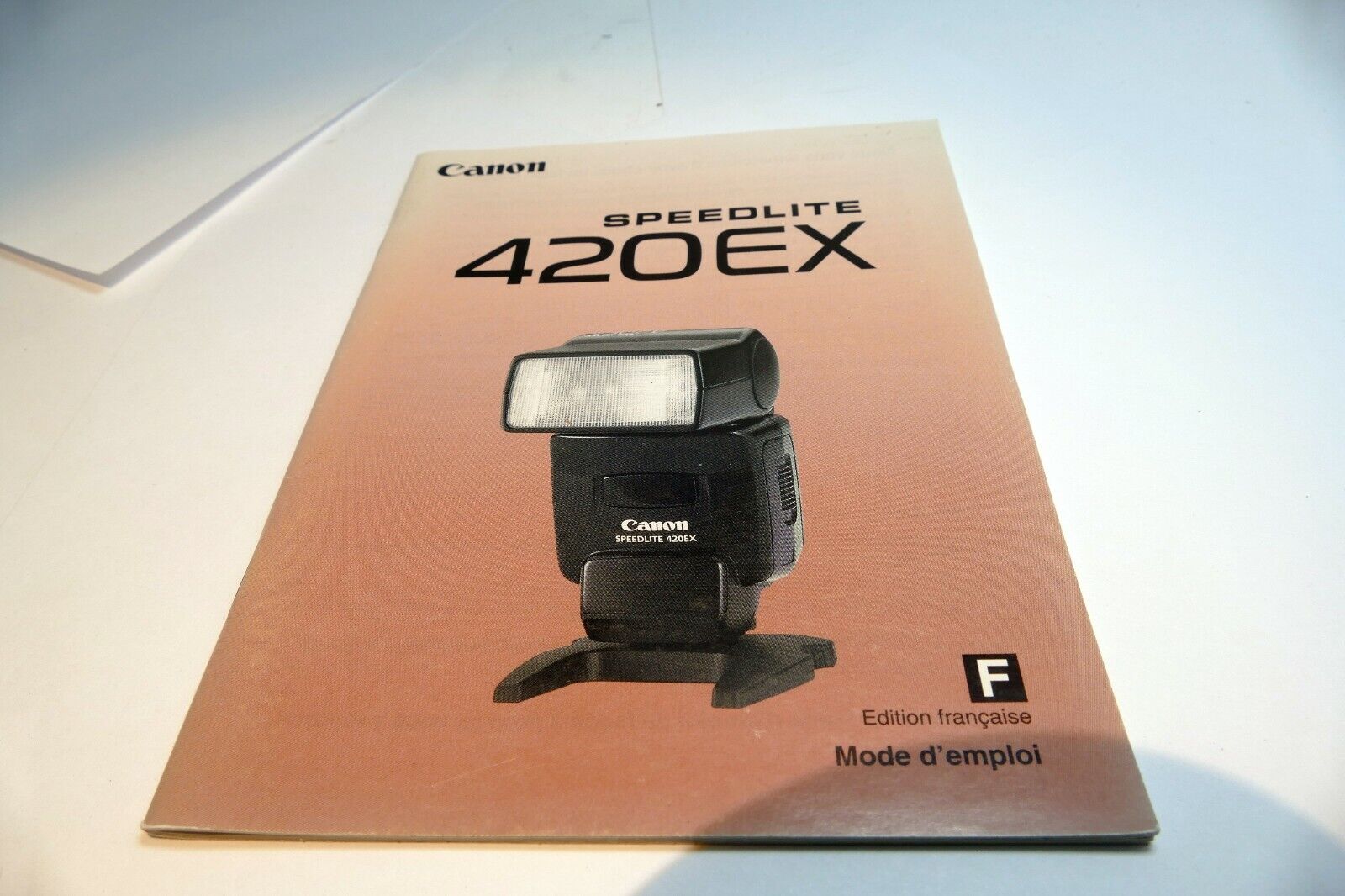 Canon Speedlite 420 EX Mode D'emploi F Francaise Guide d'instructions du flash