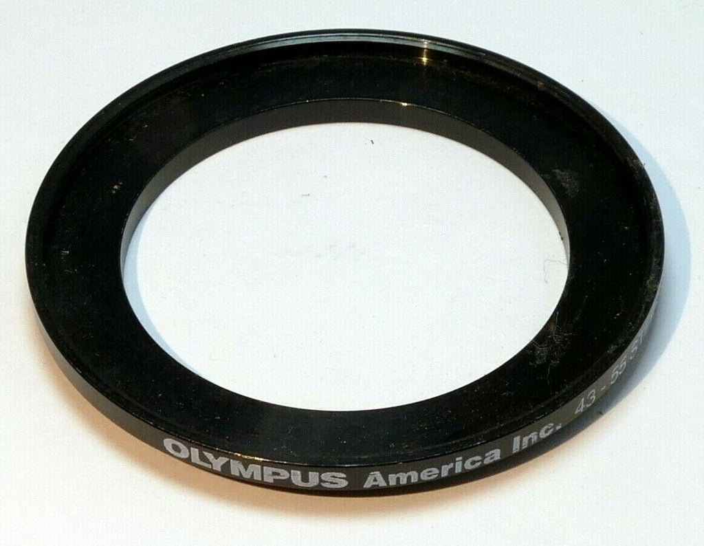 Olympus 43mm to 55mm Step-up ring Metal adapter double threaded