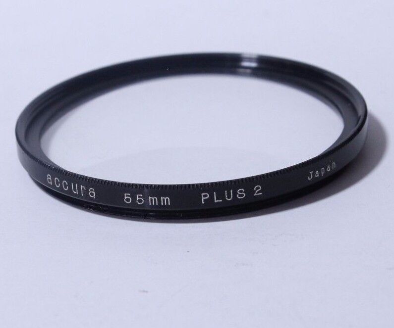 Lens Filter: Accura 55mm PLUS 2 +2 Close-Up  JAPAN