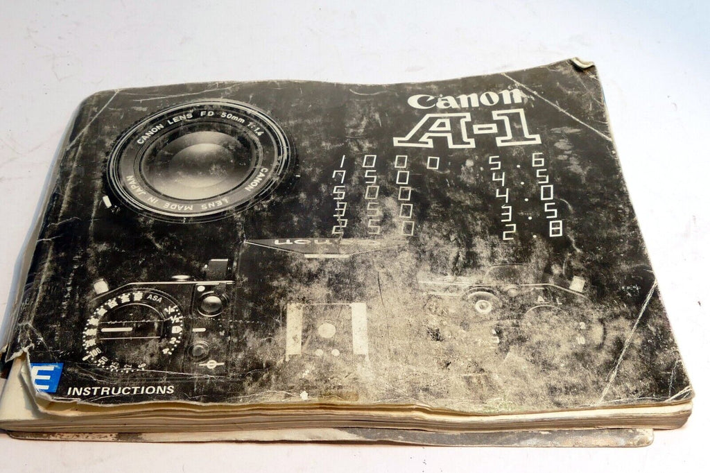 Canon A-1 Camera Manual Original Instruction Guide Book A1  English EN