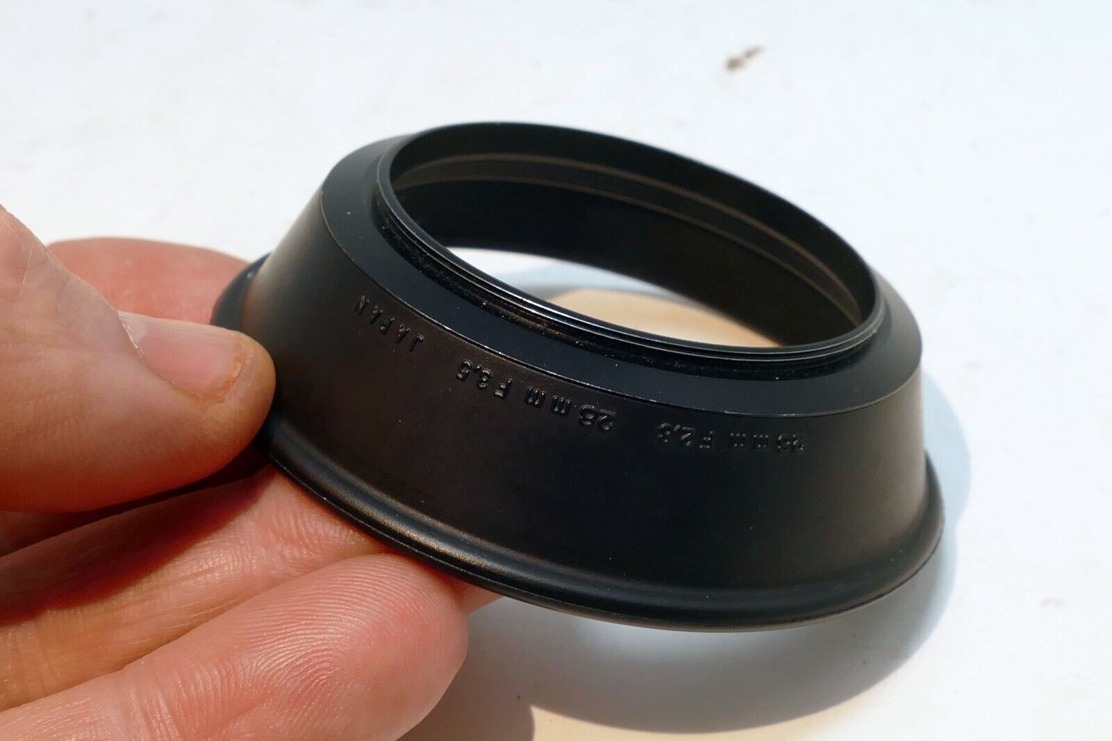 49mm Olympus OM 28mm f2.8 f3.5 lens Rubber hood shade for - OEM Genuine Zuiko