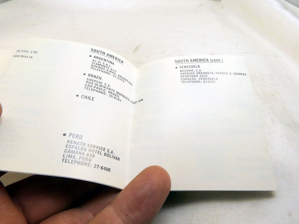 Vivitar  International Camera Repair Service Centers 1974 vintage