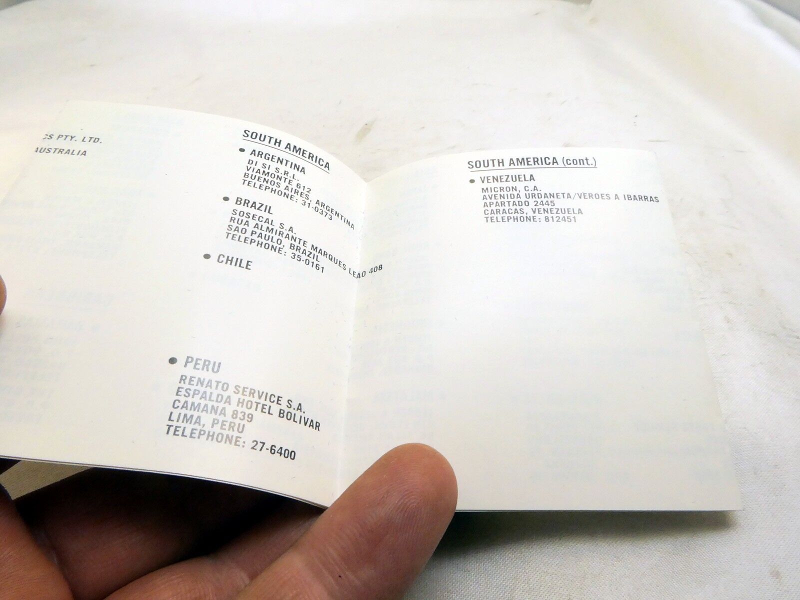 Vivitar  International Camera Repair Service Centers 1974 vintage