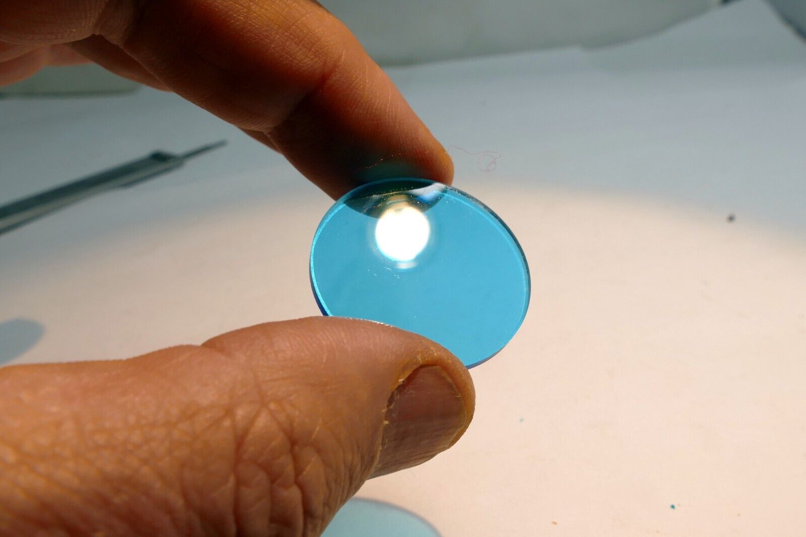 Kodak 80A glass lens Filter 30mm OD drop in series V #5 Five cooling light blue