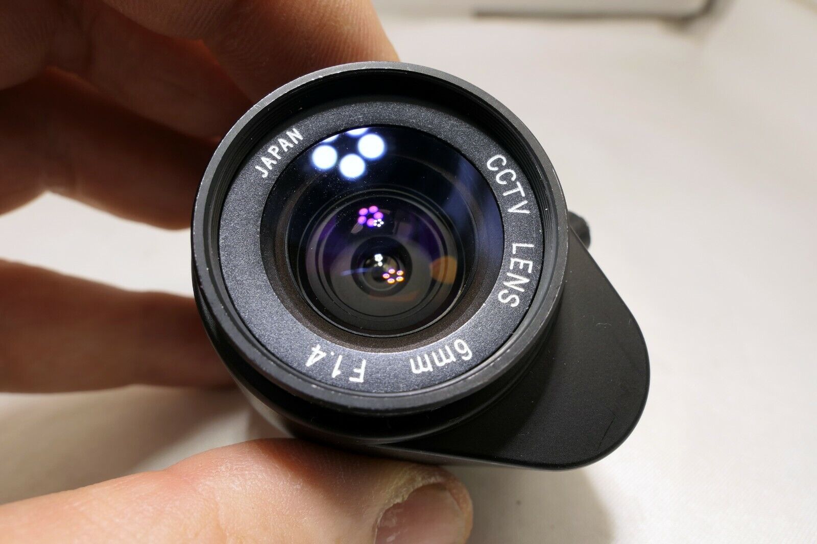 CCTV TV LENS 6mm f1.4 C-mount Lens   -   cable cut AS IS PARTS or Repair only