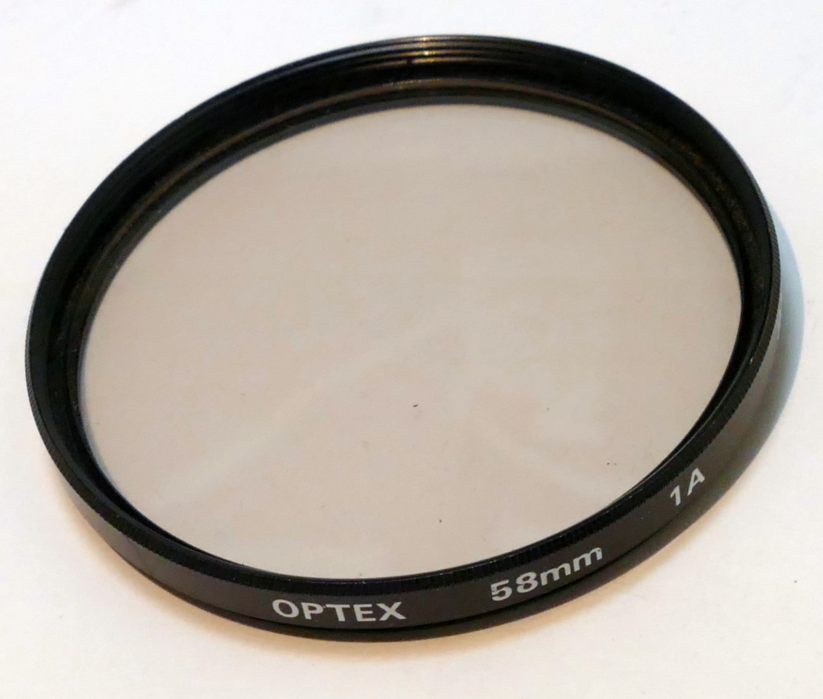 Optex 58mm lens filter 1A skylight  made in Japan