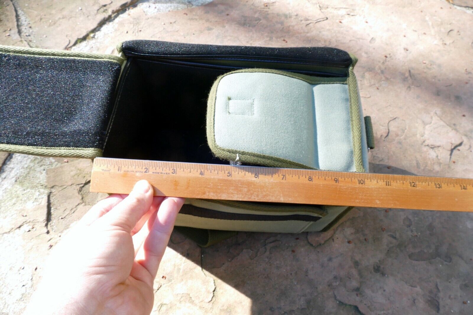 Nikon ME FG camera Case vintage Genuine OEM canvas green khaki