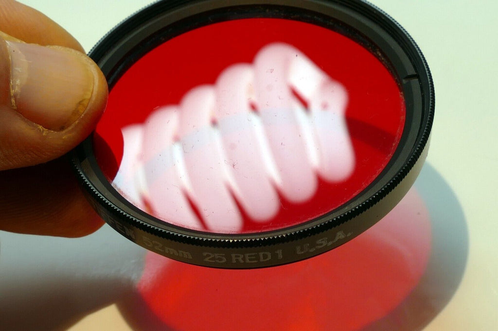 Tiffen 52mm 25 RED 1 Filter  Made in USA  Amber