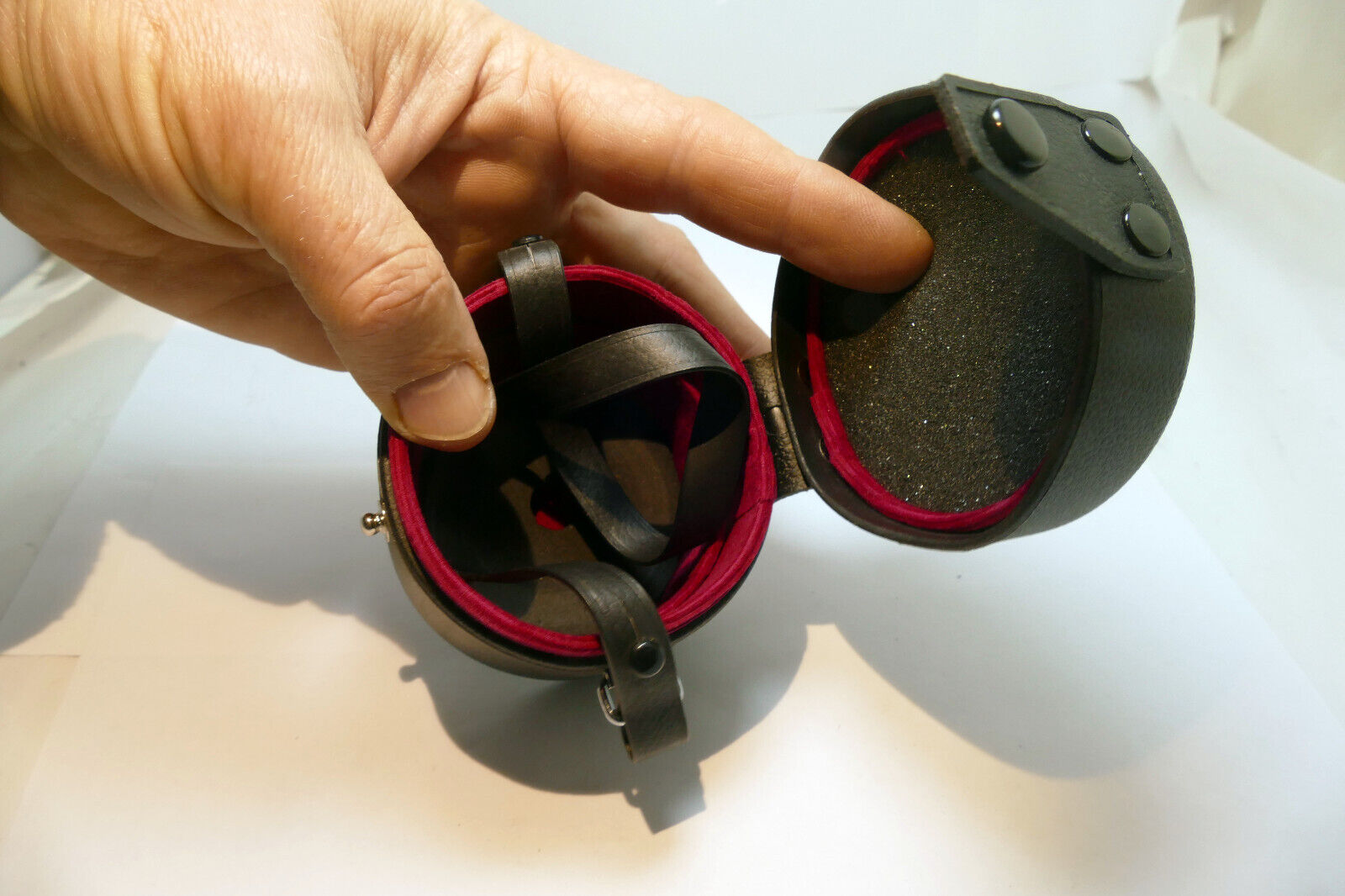 Konica Hexanon 28mm f3.5 AR lens empty Hard case (fits 50mm f1.4 f1.7 57mm AR)