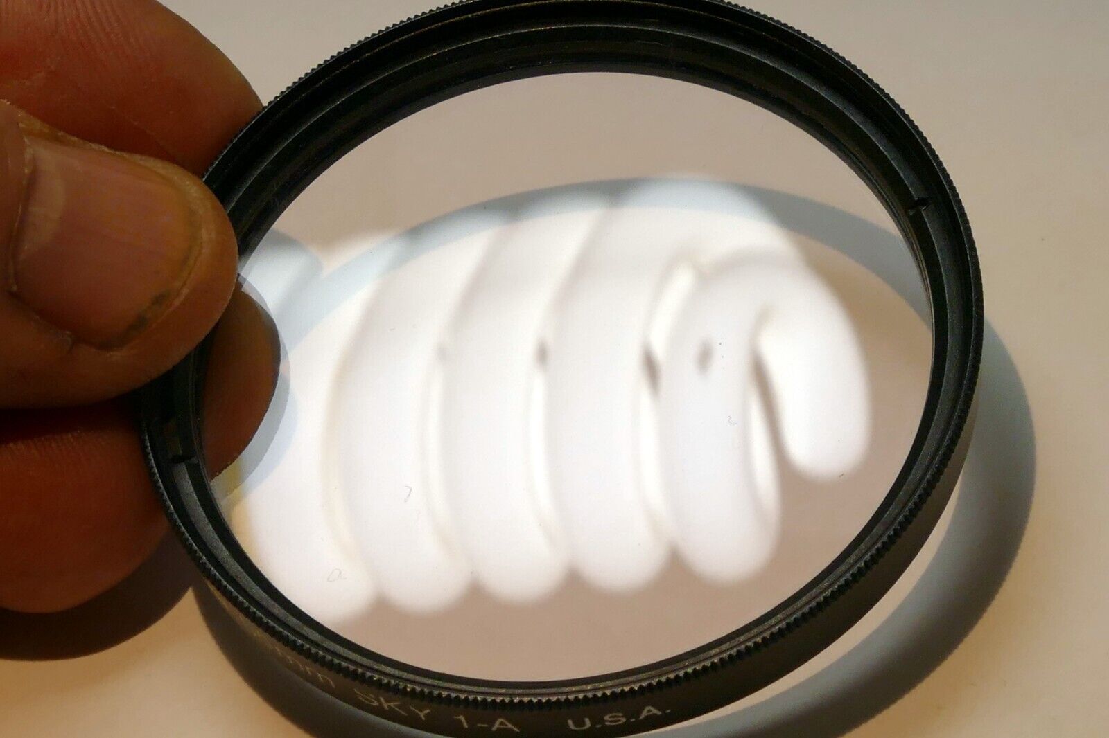 Canon 55mm Filter 1-A Skylight 1x w/ ribbed rim for 50mm f1.8 S.C. - made in USA