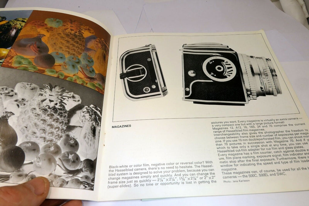 Hasselblad 500C system Guide Brochure cameras lens accessory list