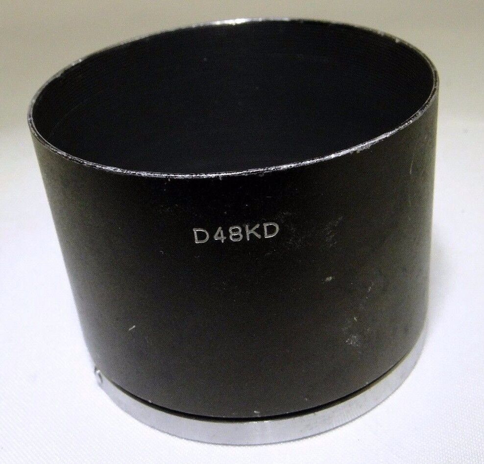 Lens hood Metal Minolta D48KD for 100mm f4  135mm f4.0 TC SR 46mm slip on type