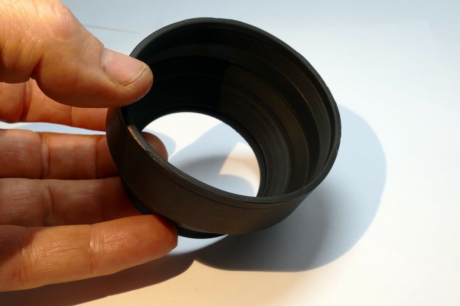Rubber Lens Hood Shade collapsible (missing threaded ring) - parts
