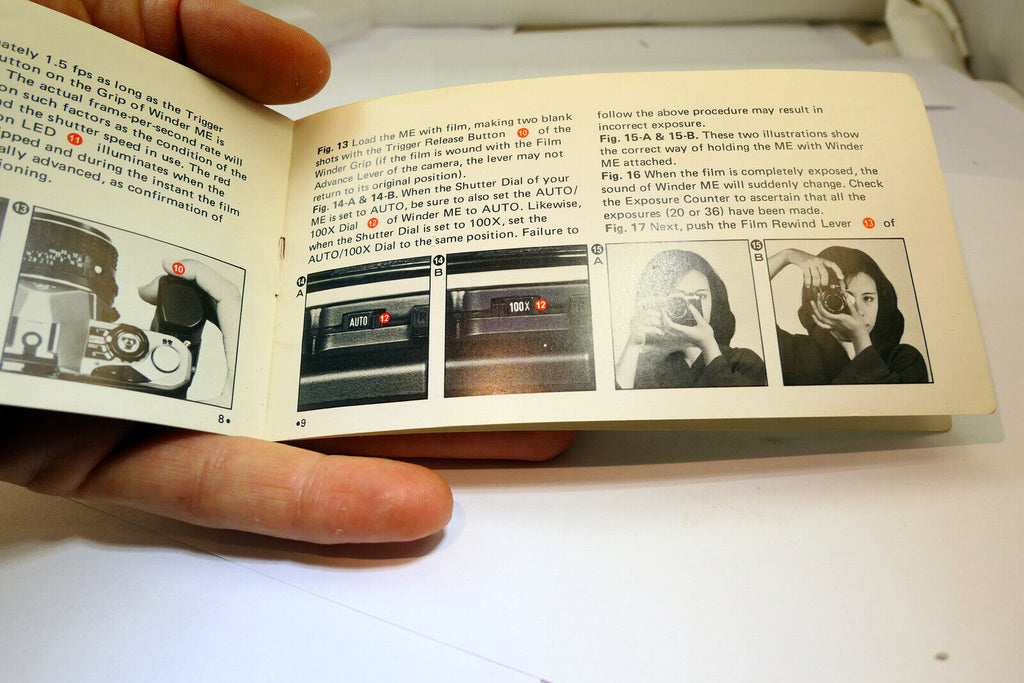 Pentax ME Winder camera Guide Manual Instructions 1976  (EN)