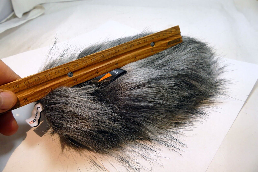 Comica 7" long Fur windshield Muff Blimp Cover Hole 35-40mm