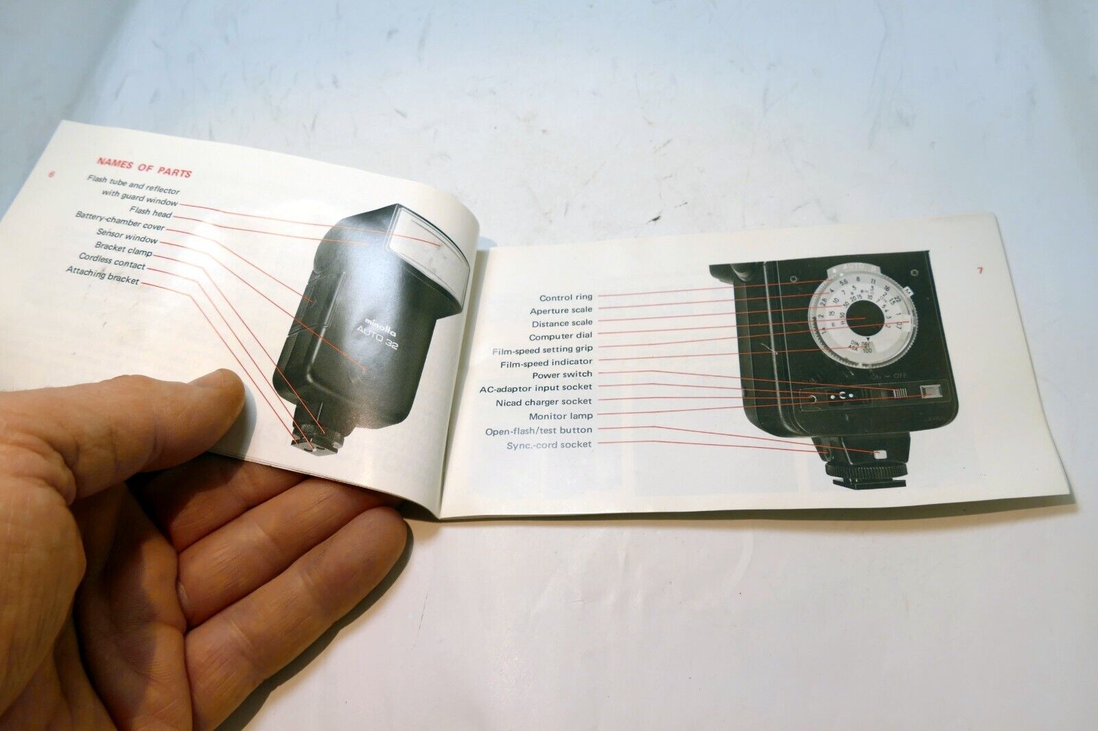 Minolta 28 32 Owner's Flash  Instructions  guide manual English EN