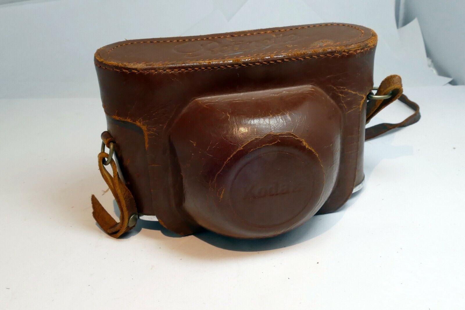 Case for Retinette Kodak  camera  vintage leather brown