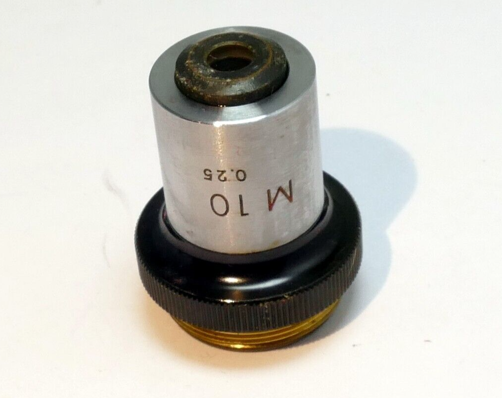 Nikon M 10 / 0.25  Microscope Objective Lens - works good Genuine