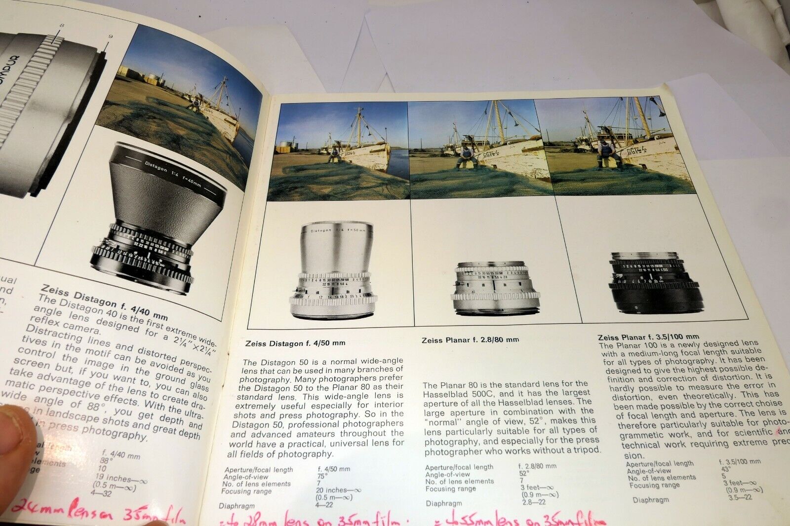 Hasselblad 500C system Guide Brochure cameras lens accessory list