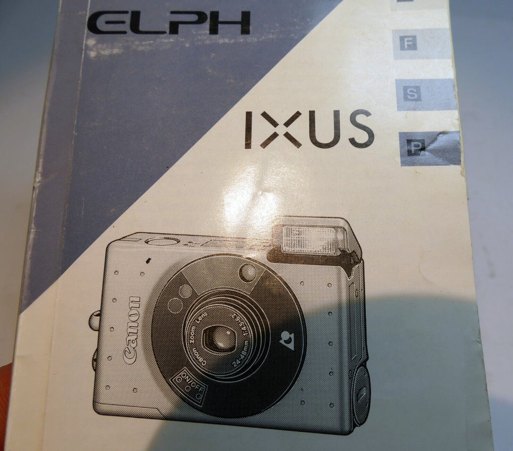 Canon Elph  IXUS Camera Advance advantix APS User's Manual Instruction Guide E