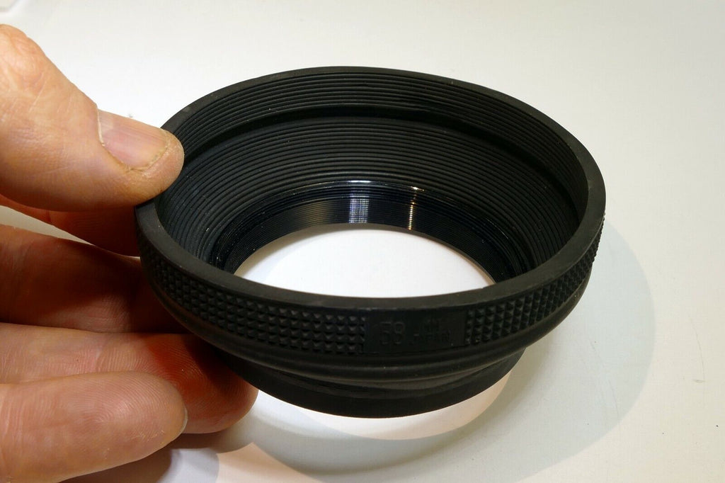 58mm Rubber Lens Hood Shade Collapsible double threaded