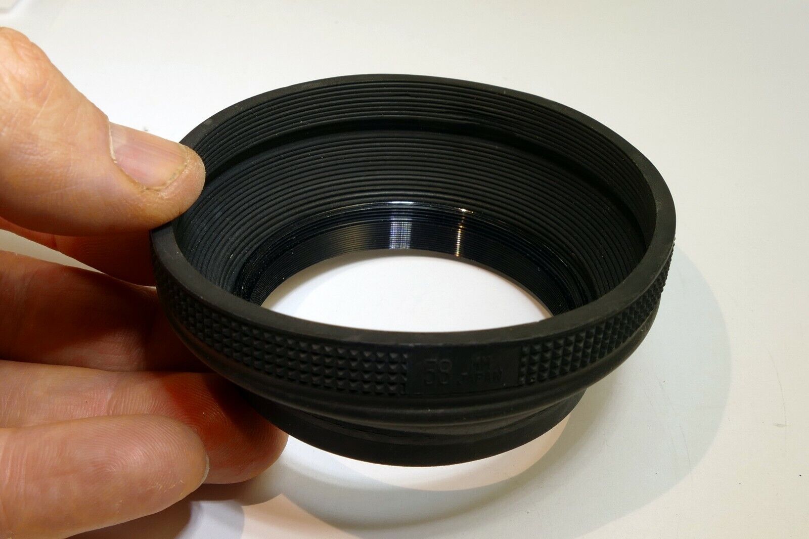 58mm Rubber Lens Hood Shade Collapsible double threaded