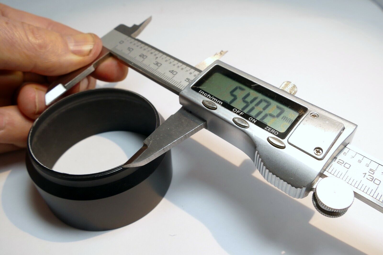 Metal LENS Hood Shade damaged missing threads 54mm ID