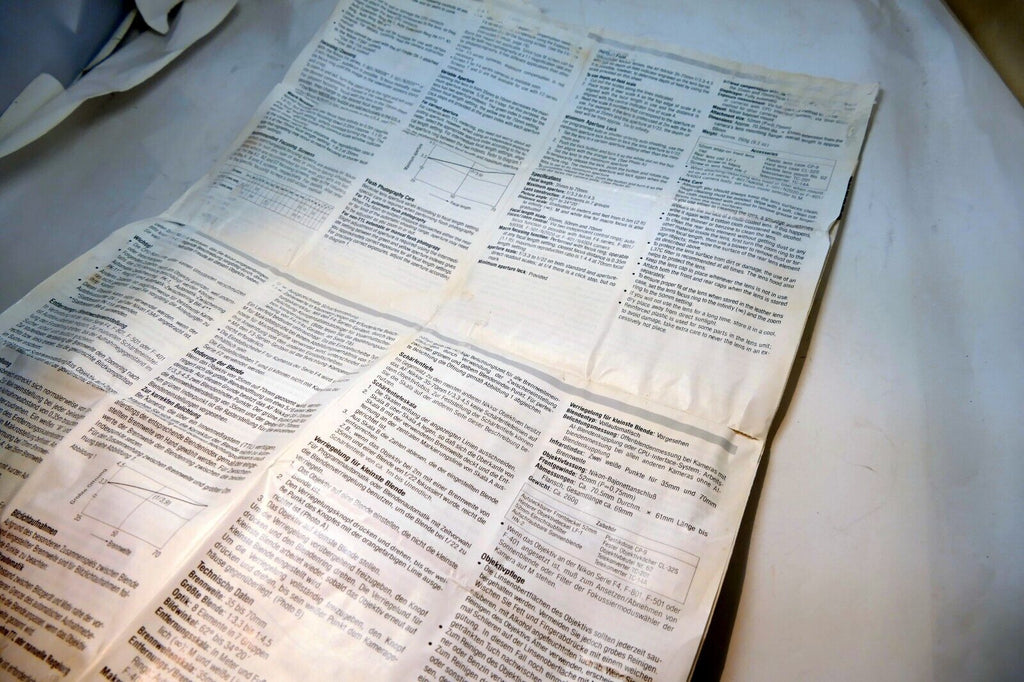 Nikon AF Zoom Nikkor 35-70mm f3.3 LENS Instruction Guide Manual - POOR CONDITION