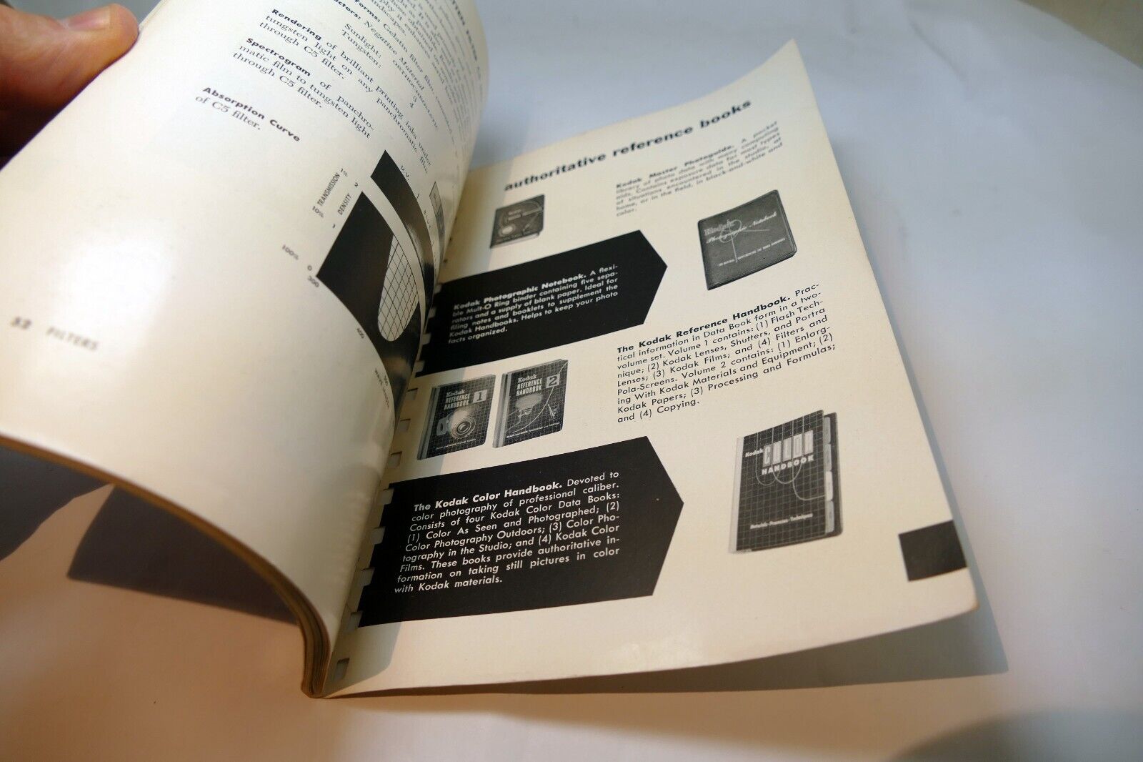 Kodak Pola Screen Filters Sales Brochure Series IV V VI VII VIII 1956 for B&W