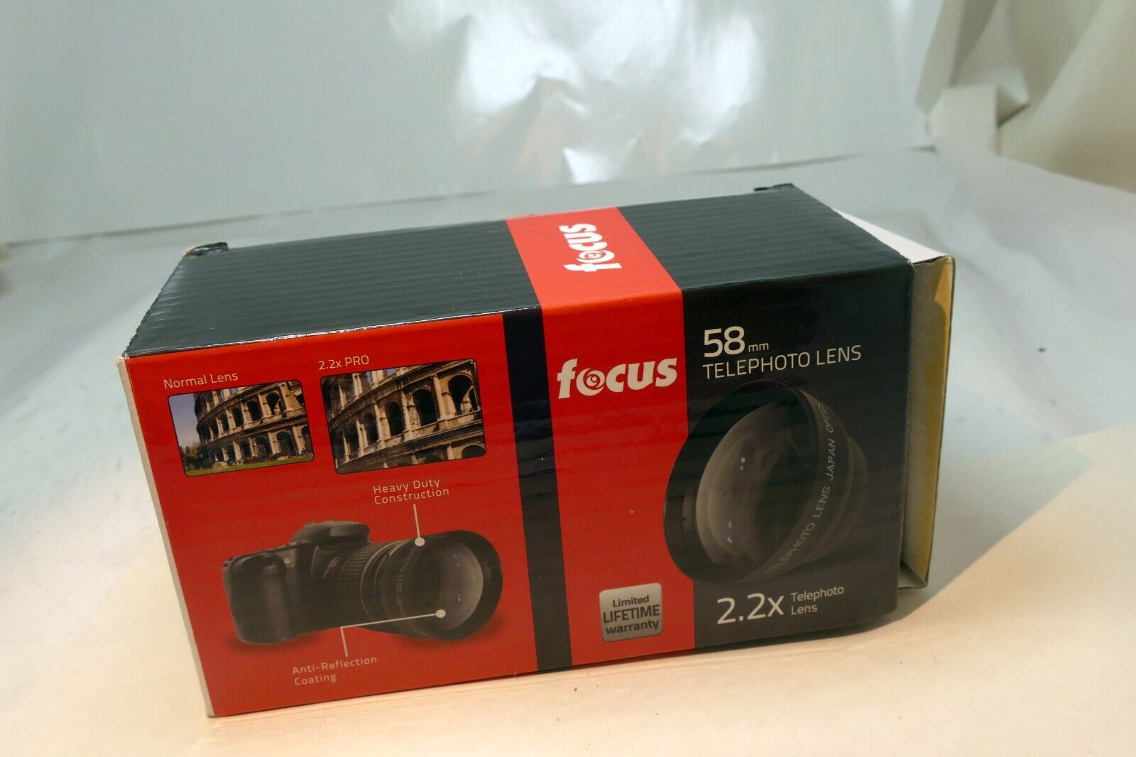 Focus HD  0.43X & 2.2X Tele AUX Wide angle 58mm Lens for 18-55mm IS EF