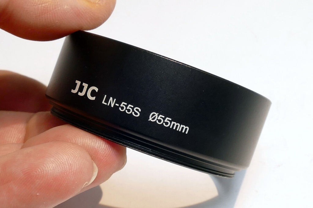 55mm OD Lens Hood Shade  threaded  Metal double threaded