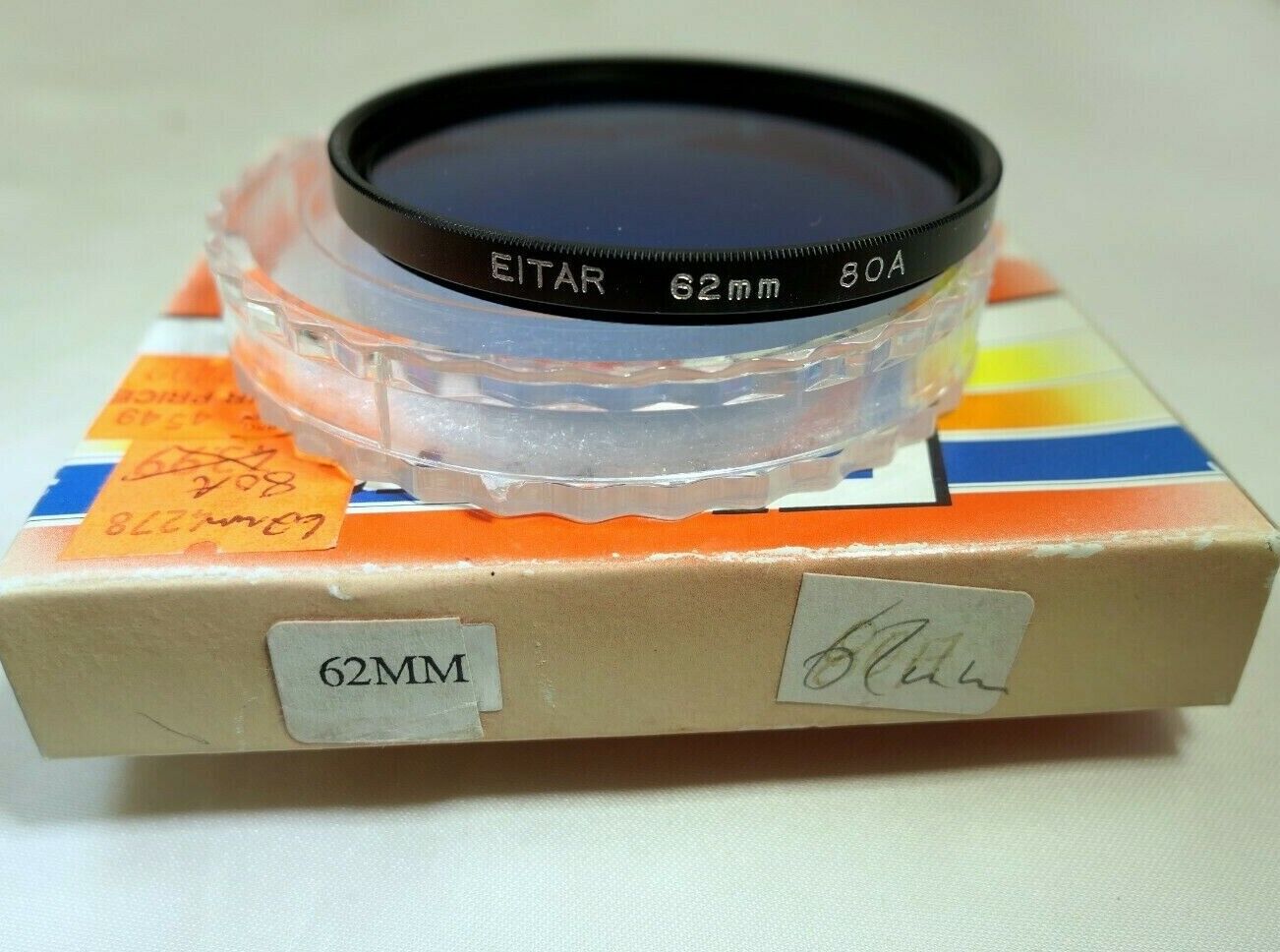 Eitar 62mm 80A Blue lens filter open box