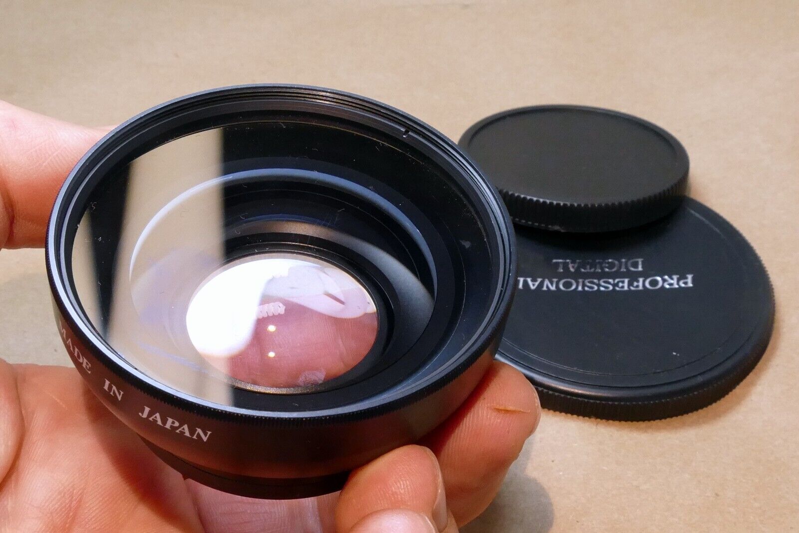 52mm Vision Optics 0.48X Wide Angle Lens with 52mm Hoya sky filter attached