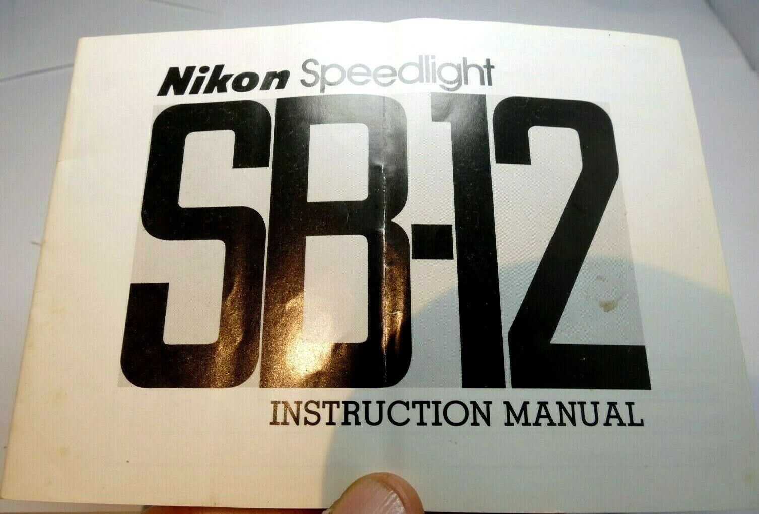 Nikon SB-12 Flash Speedlight Instruction manual Guide book English EN